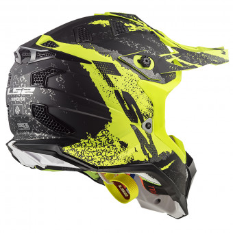 LS2 Subverter Claw Matt Black H-V Yellow MX470
