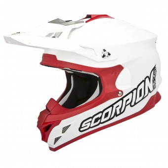 Casque Cross Scorpion VX-15 Evo Air Weiß Rot Casque Cross Scorpion VX-15 Evo Air Weiß Rot