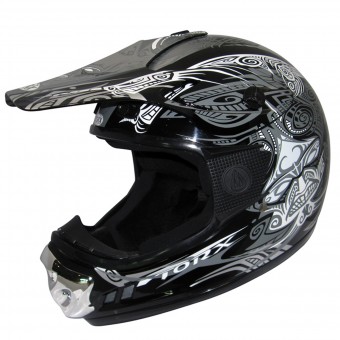 Casque Kinder Torx Peter Gang Maori Black White Enfant Casque Kinder Torx Peter Gang Maori Black White Enfant