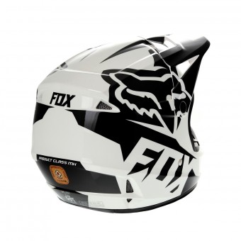 FOX V1 Race Black White - Kinder