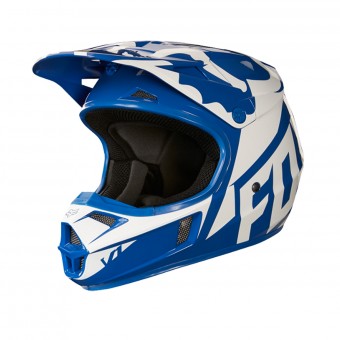 FOX V1 Race Blue White- Kinder