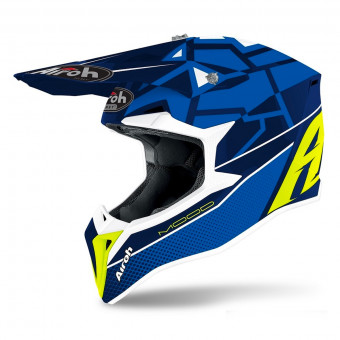 Casque Kinder Airoh Wraap Mood Blue Kid Casque Kinder Airoh Wraap Mood Blue Kid