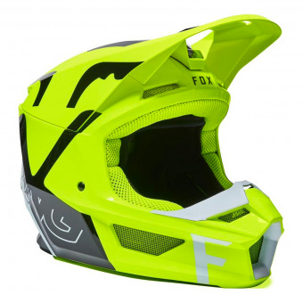 Casque Kinder FOX V1 Skew Fluo Yellow Kid Casque Kinder FOX V1 Skew Fluo Yellow Kid