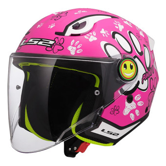 Kinder LS2 Funny II Paws Pink OF622