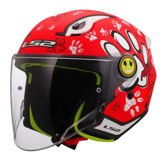 Kinder LS2 Funny II Paws Red OF622