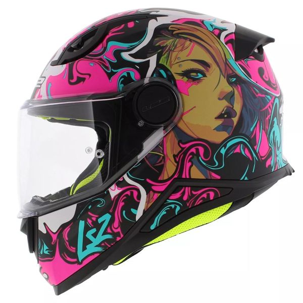 Kinder LS2 Kid Cyberg Purple Cyan FF812