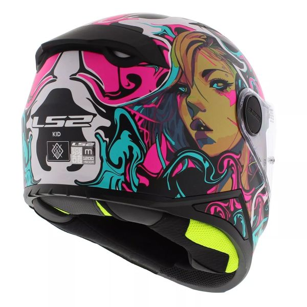 LS2 Kid Cyberg Purple Cyan FF812
