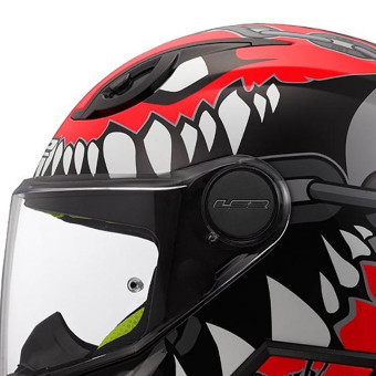 LS2 Kid Punk Grey Red FF812