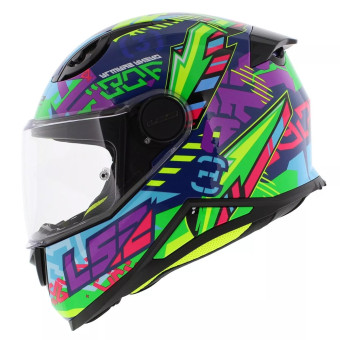 Kinder LS2 Kid Svent Blau Grn FF812