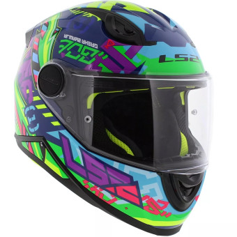 LS2 Kid Svent Blau Grn FF812