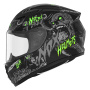 Casque Kinder NOX N731 Zumbi Matt Black Neon Green