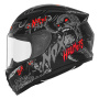 Casque Kinder NOX N731 Zumbi Matt Black Red