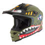 Casque Kinder NOX N761 Fighter Kaki Mat