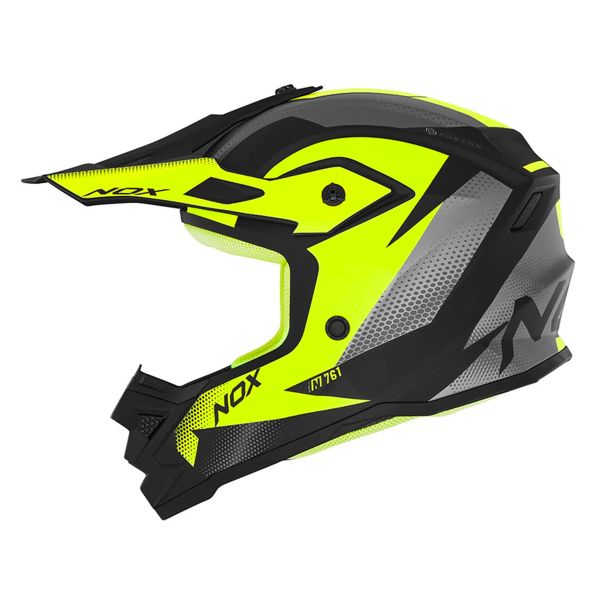 Kinder NOX N761 Fusion Matt Black Neon Yellow
