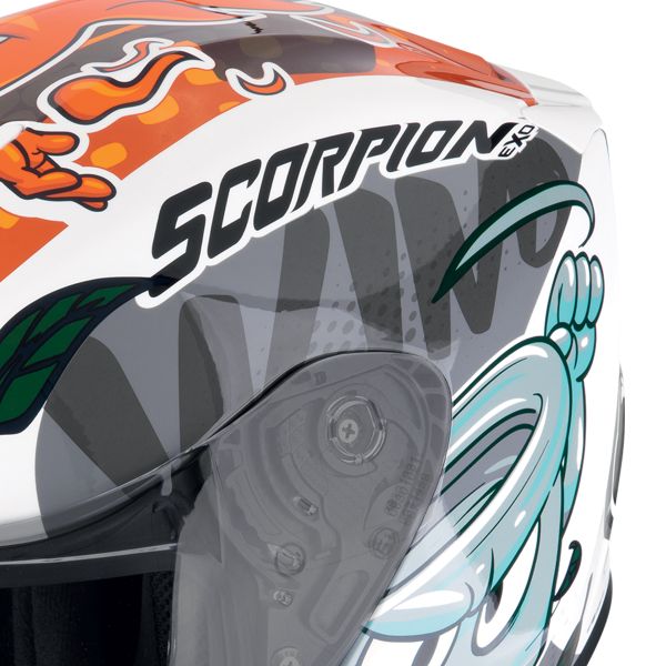 Scorpion Exo-Jnr Air The4elements White Blue Orange