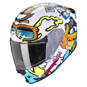 Casque Kinder Scorpion Exo-Jnr Air Fun White Blue Casque Kinder Scorpion Exo-Jnr Air Fun White Blue