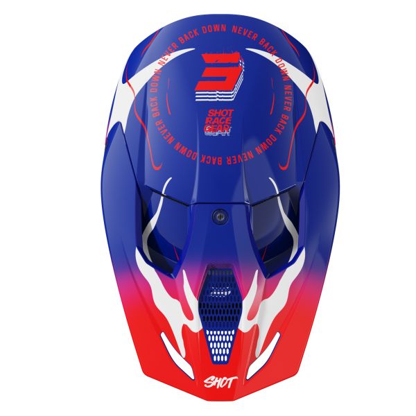 SHOT Furious Kid Beast Blue Red Glossy 2.0