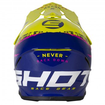 SHOT Furious Storm Lime Navy Glossy Kids