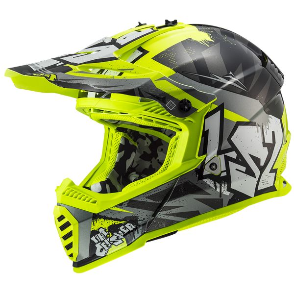 Kinder LS2 Fast Evo Mini Crusher Black Yellow MX437J