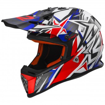Kinder LS2 Fast Mini Strong White Red Blue MX437J
