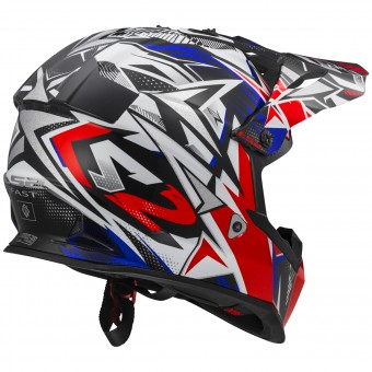 LS2 Fast Mini Strong White Red Blue MX437J