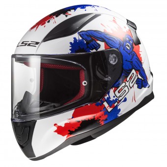 Kinder LS2 Rapid Mini Monster White Blue FF353J