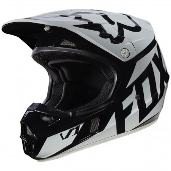 FOX V1 Race Black 001- Kinder