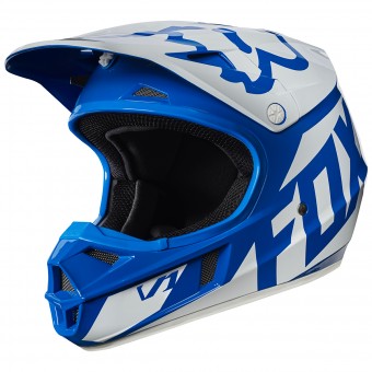 FOX V1 Race Blue 002- Kinder