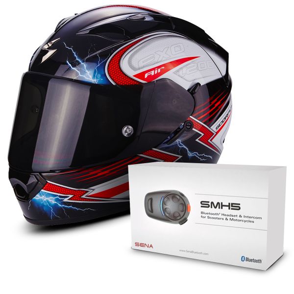 Integral Scorpion EXO 1200 Air Fulgur Black White Red