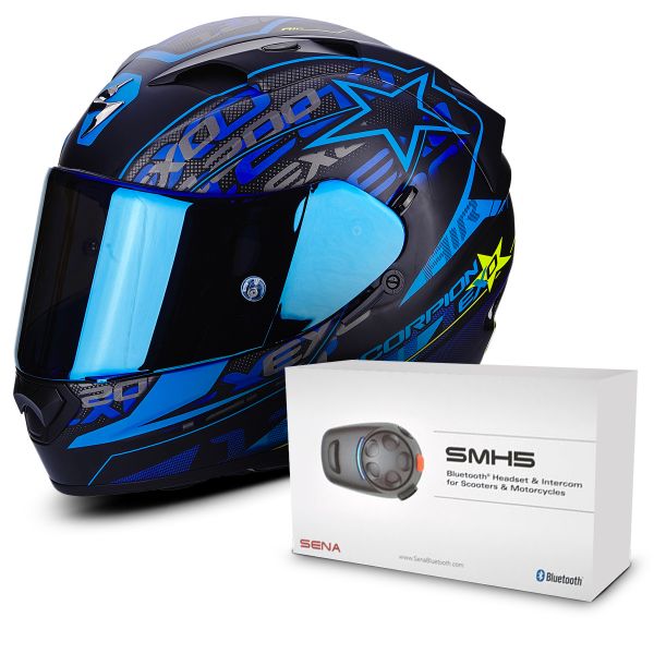 Integral Scorpion EXO 1200 Air Solis Matt Black Blue