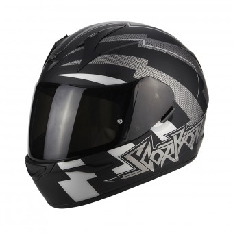 Scorpion Exo 390 Patriot Matt Black Silver + Visier