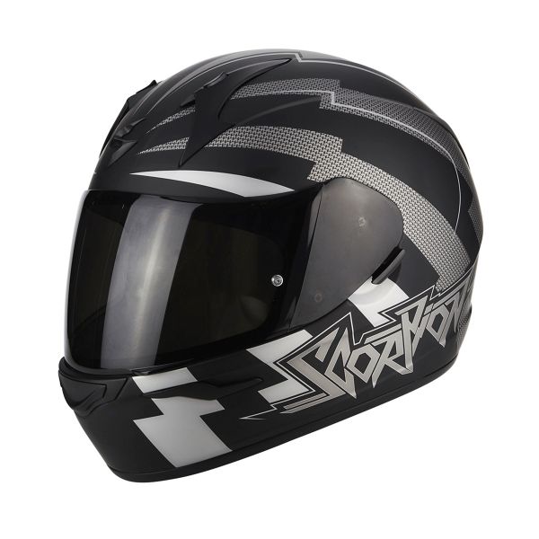 Scorpion Exo 390 Patriot Matt Black Silver + Visier