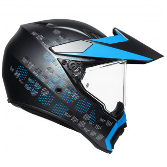 AGV AX-9 Antartica Matt Black Blue
