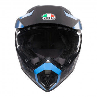 AGV AX-9 Antartica Matt Black Blue