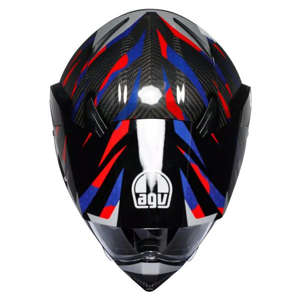 AGV AX9 Steppa Carbon Red Blue