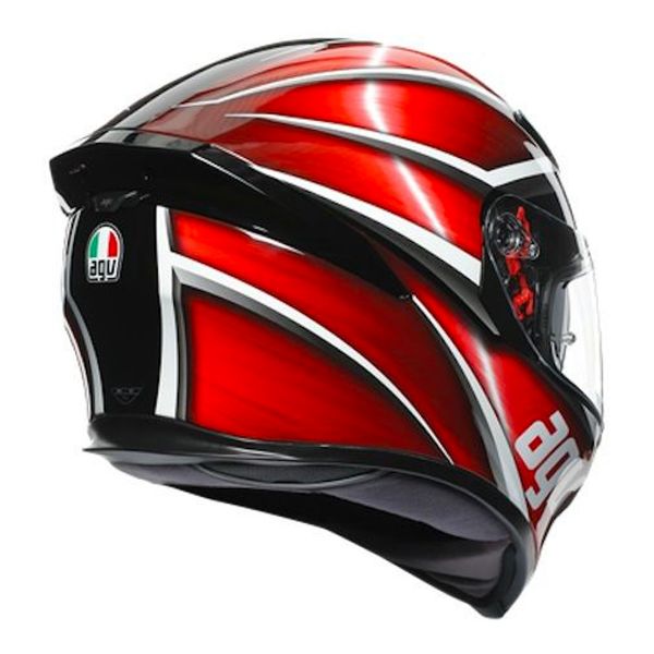 AGV K-5 S Tempest Black Red