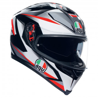 Integral AGV K-5 S Top Multi Plasma White BlacK Red
