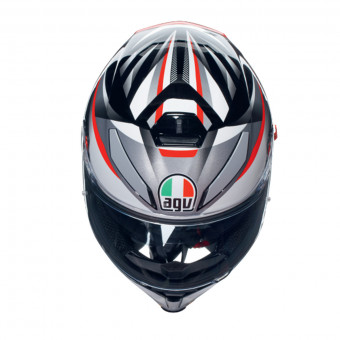 AGV K-5 S Top Multi Plasma White BlacK Red