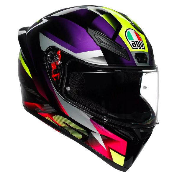 Integral AGV K1 S Fastlap Black Purple Pink Integral AGV K1 S Fastlap Black Purple Pink