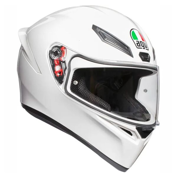 AGV K1 S Mono White + Kit Bluetooth Lokui K30