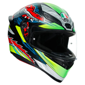 Integral AGV K1 S Multi Dundee Matt Lime Red