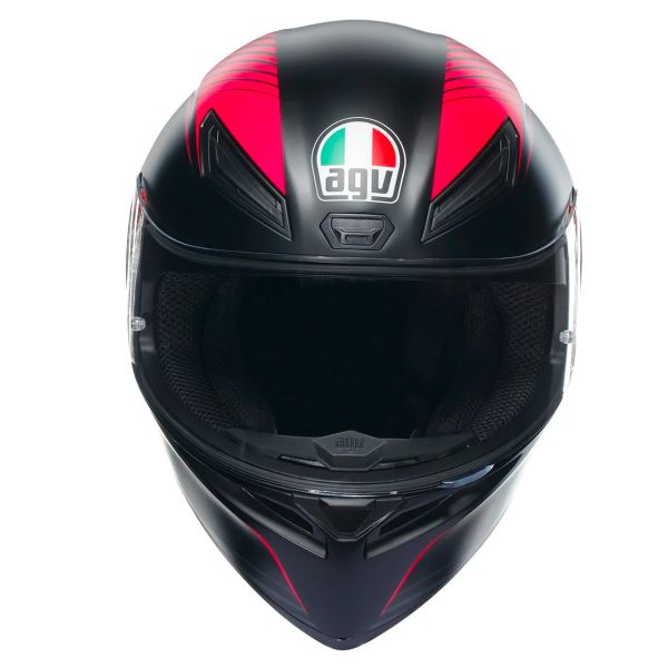 AGV K1 S Multi Warmup Black Pink + Kit Bluetooth Lokui K30