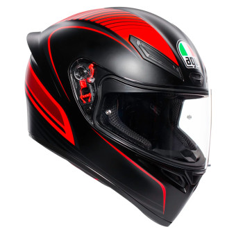 Integral AGV K1 S Multi Warmup Matt Black Red