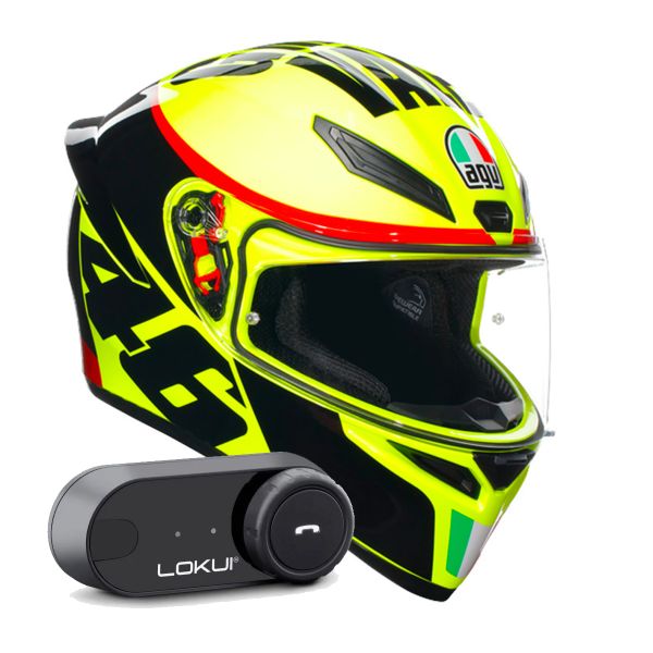 Integral AGV K1 S Replica Grazie Vale + Kit Bluetooth Lokui K30