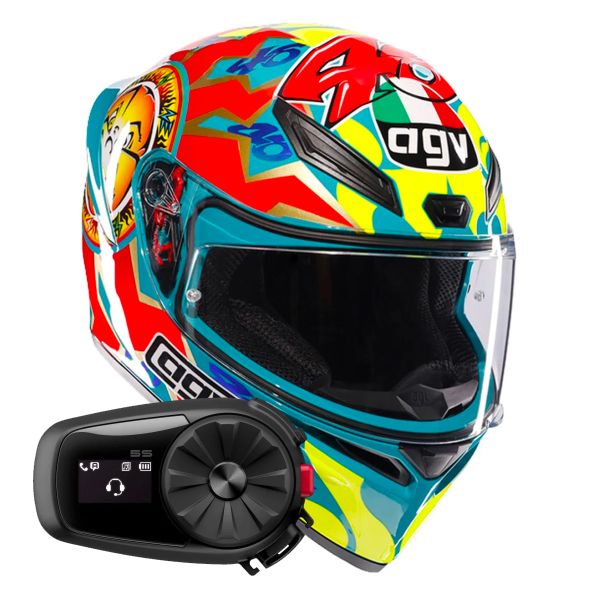 Integral AGV K1 S Replica Rossi Mugello 1999 + Kit Bluetooth 5S Solo