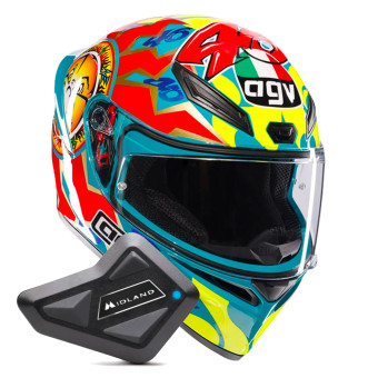 Integral AGV K1 S Replica Rossi Mugello 1999 + Kit Bluetooth BT Mini