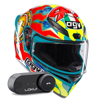 Integral AGV K1 S Replica Rossi Mugello 1999 + Kit Bluetooth Lokui K30