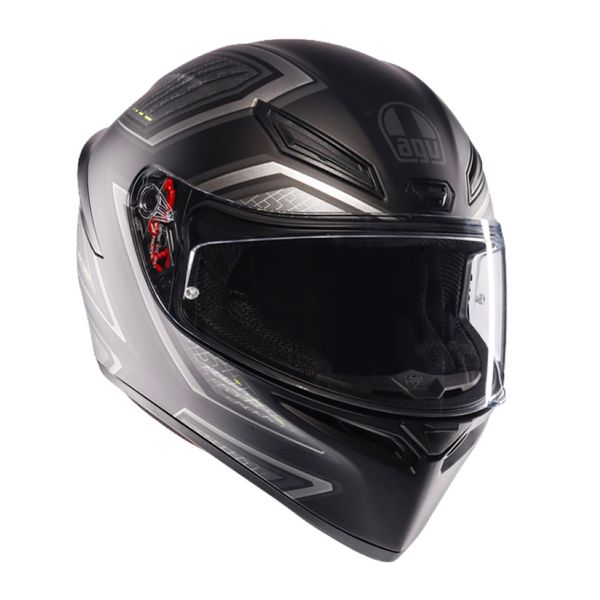 Integral AGV K1 S Sling Matt Black Grey Integral AGV K1 S Sling Matt Black Grey