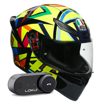 Integral AGV K1 S Top Soleluna 2017 + Kit Bluetooth Lokui K30