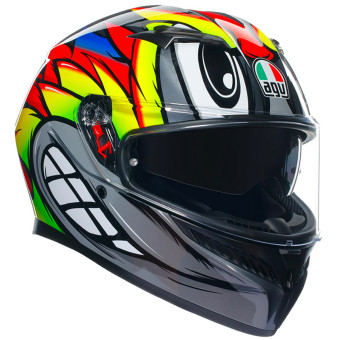 AGV K3 Multi Birdy 2.0 Grey Yellow Red + Kit Bluetooth BT Mini